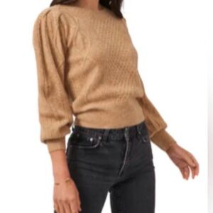 1. State Women's Camel Crew Neck Sweater
